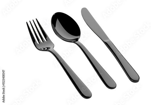 Isolated Utensils Silverwar...