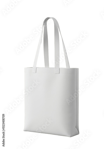 Isolated White Canvas Tote ...