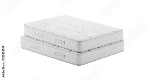 Isolated White Mattress Sta...