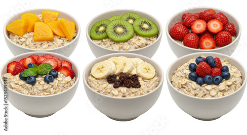 Oatmeal Bowls with Fresh Fr...