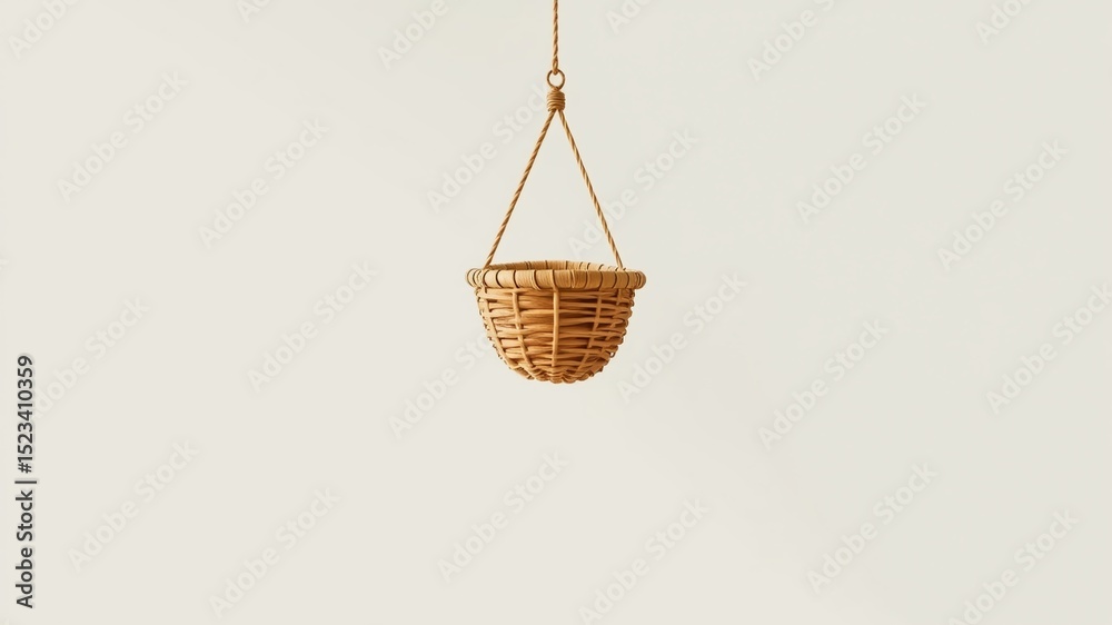 Obraz premium Elegant Hanging Basket Illustration Background Design
