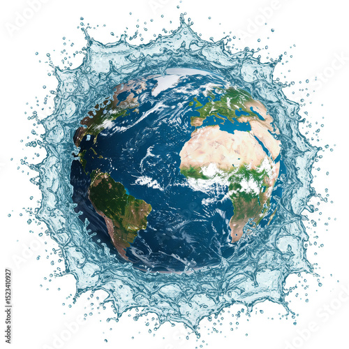 Realistic Globe Earth Surro...