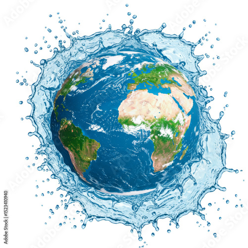 Realistic Earth Globe Surro...