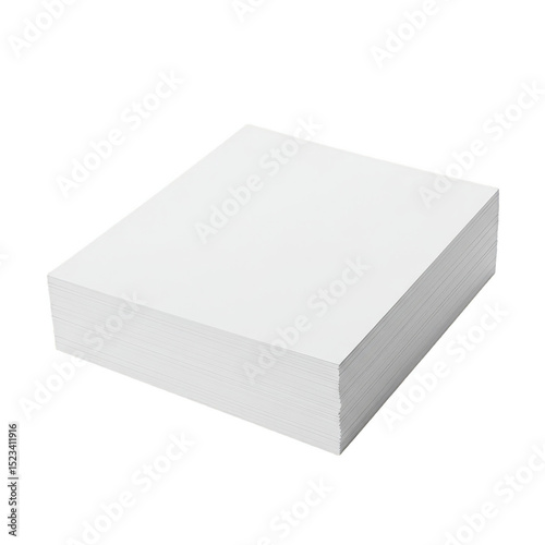 Stack of Plain White Paper ...