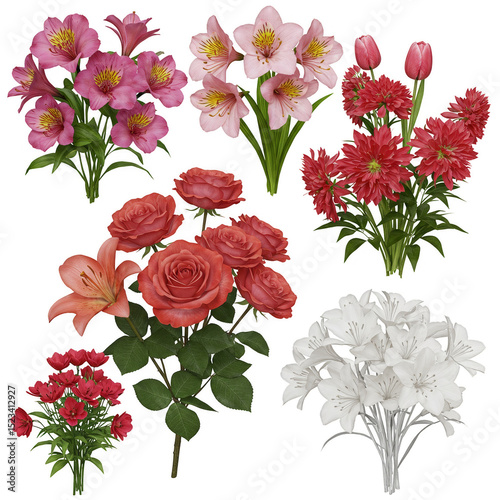 Watercolor Floral Bouquet I...