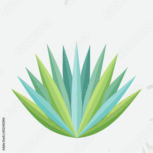 Clean vector of an agave, perfect for desert, tequila, or sustainability themes