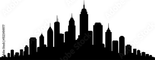 san francisco city skyline landmarks california black and white vector illustration, united states of america
