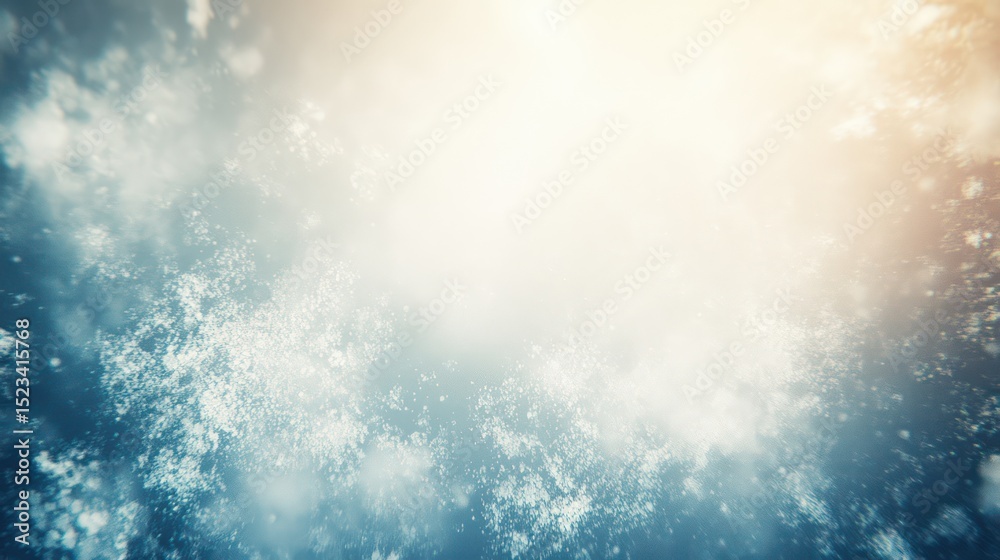Obraz premium A winter wonderland, icy crystals, glowing light, shimmering, abstract, dreamlike