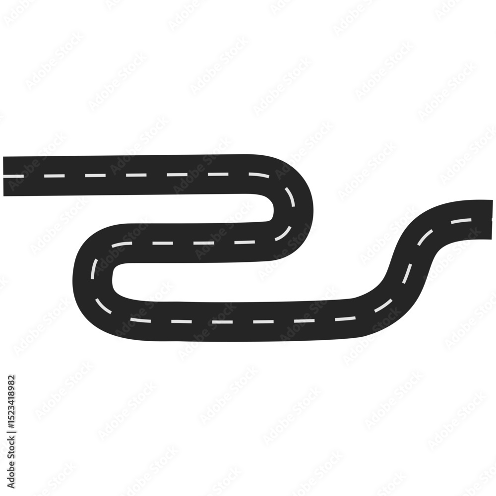 Fototapeta premium Roadmap Infographic Illustration.
