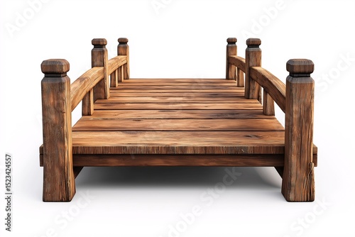 Wallpaper Mural Rustic Wooden Dock and Bridge. Scenic Outdoor Structure with Nature Access in a Serene Environment Torontodigital.ca
