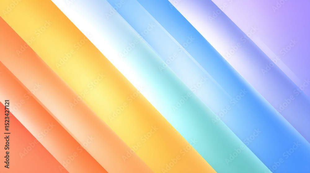 Obraz premium Corporate gradient background with soft diagonal lines in warm and cool pastel colors creating smooth and calming abstract design