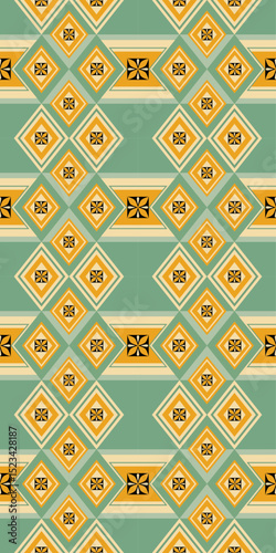 Tribal Farblic abstract seamless pattern