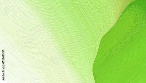 Background with pastel and green wave pattern at diagonal side
