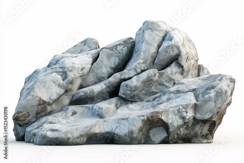 Natural Granite Boulder Rock Texture - Outdoor Mountain and Geological Landscape Background