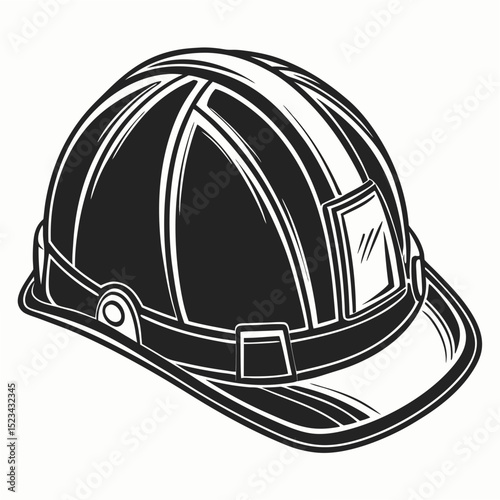Professional hard hat safety helmet cutout graphic design element