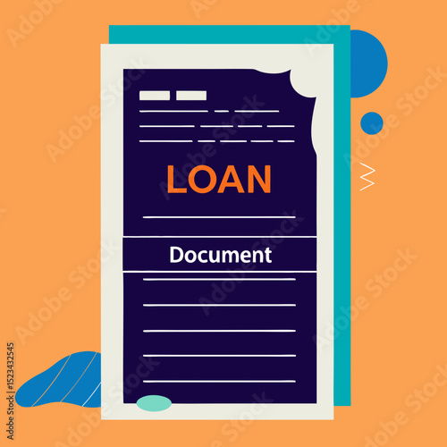 Loan document application form financial agreement contract
