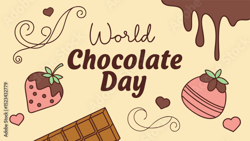 World Chocolate Day Celebration Illustration