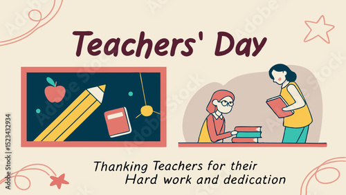 Happy Teacher’s Day Illustration