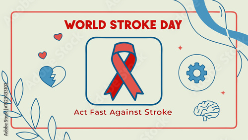 World Stroke Day Awareness Poster