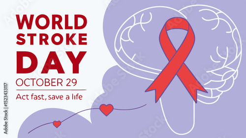World Stroke Day Awareness Poster