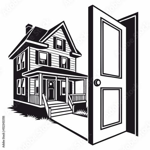 House for sale open door home sweet home new home real estate