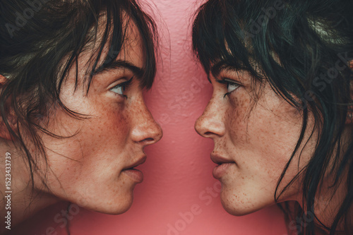 Couple woman femininity homosexuality love hate lesbian pink LGBT