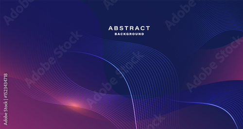 Abstract background with glowing curved lines and vibrant gradient colors