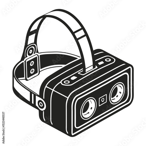 Virtual reality headset modern technology device