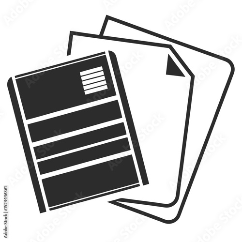 Stack of papers documents forms files business office work