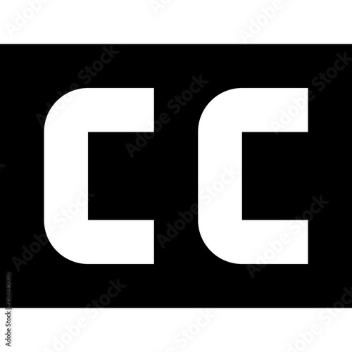 Double C / Closed Captions (CC) Icon
