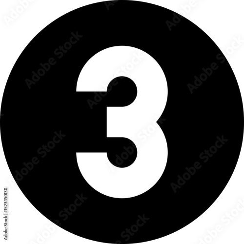 Number 3 Icon