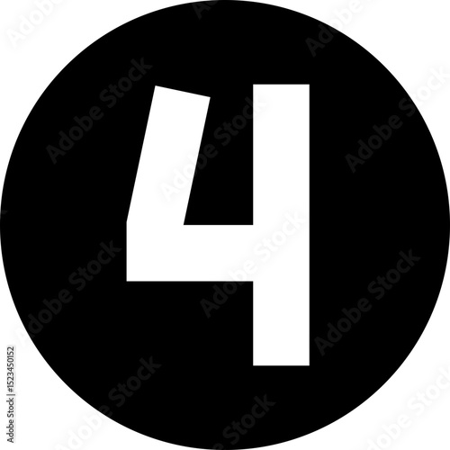 Number 4 Icon