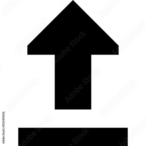  Up Arrow with Down Stroke Icon