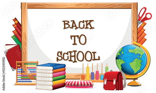 Back to School Rocket Pencil Launch Concept with Sketch Elements on Graph Paper