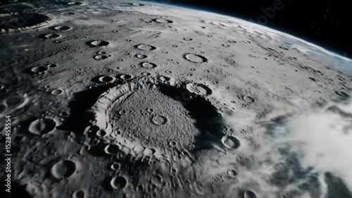 Stunning Close-Up of Moon Surface Revealing Craters and Texture