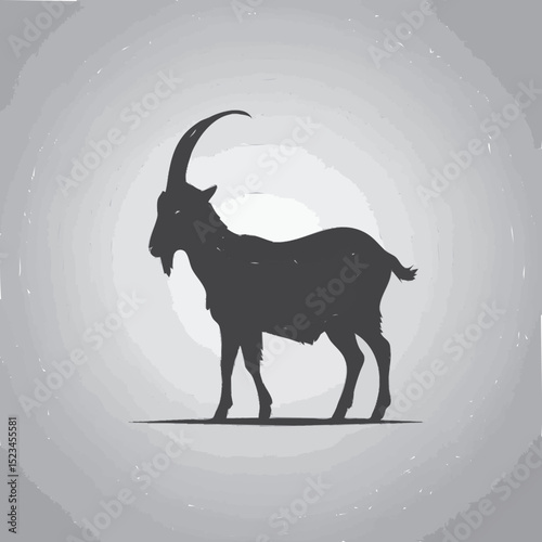 vector illustration of a goat