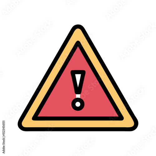 Danger Warning Hazard Sign – Attention Vector Icon

