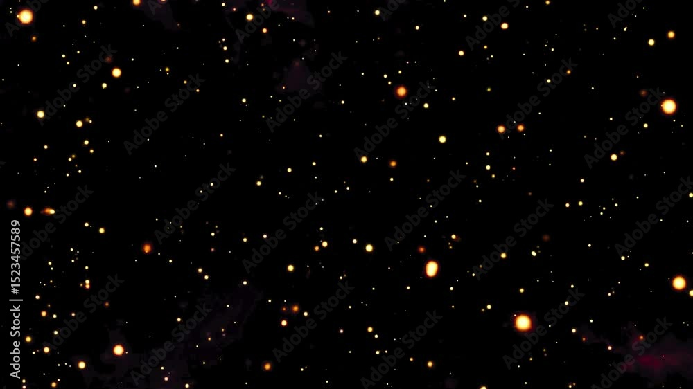 red particle on space
