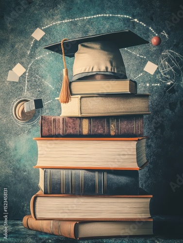 detailed picture of education and marketing concept