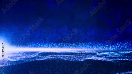 blue abstract dust wave background