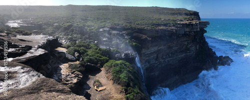 Curracurrong Creek, Eagle Rock and Waterfall, Royal National Park Sydney Australia