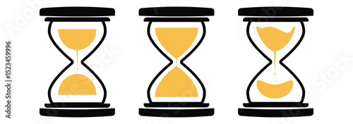 Sand Clock icon set. Timer icon vector for computer, web and mobile apps.