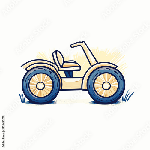 All terrain vehicle four wheeler recreational transport