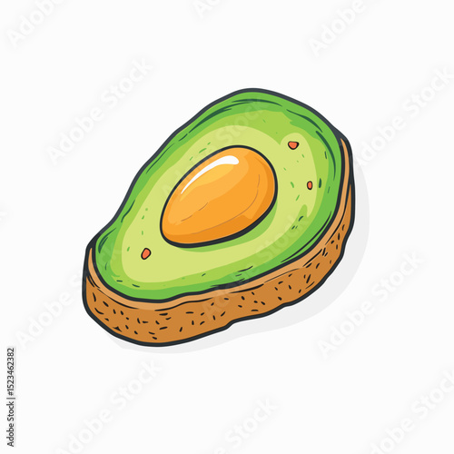 Avocado toast healthy food breakfast modern style