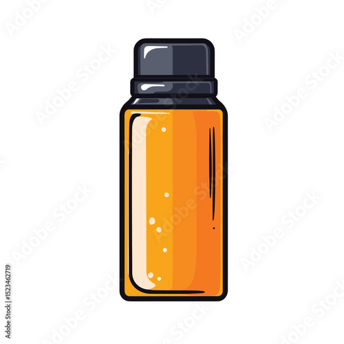 Bottle with liquid medicine or cosmetic product