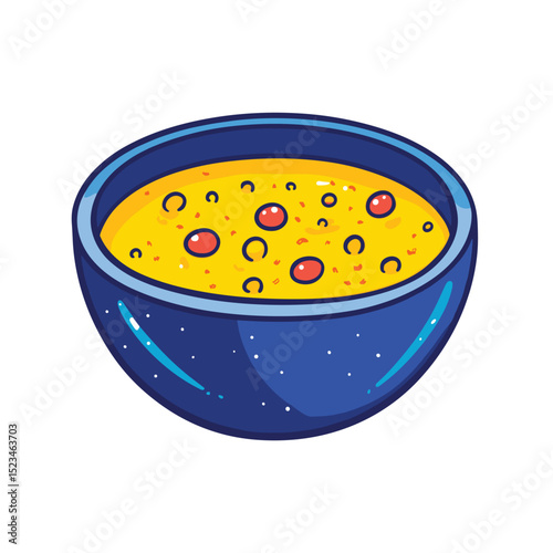 Bowl of tasty soup or stew