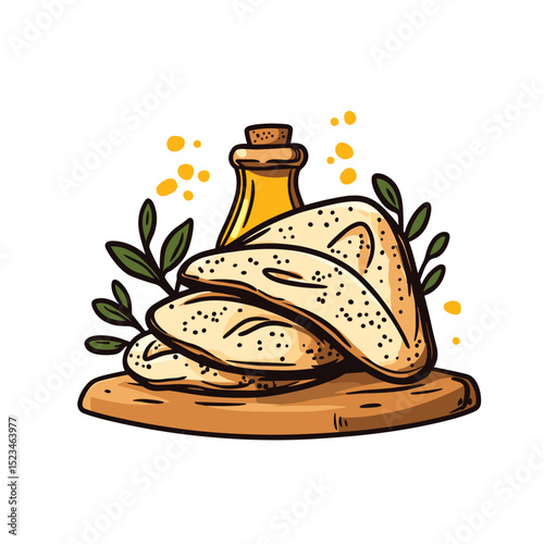 Bread olive oil food fresh ingredient