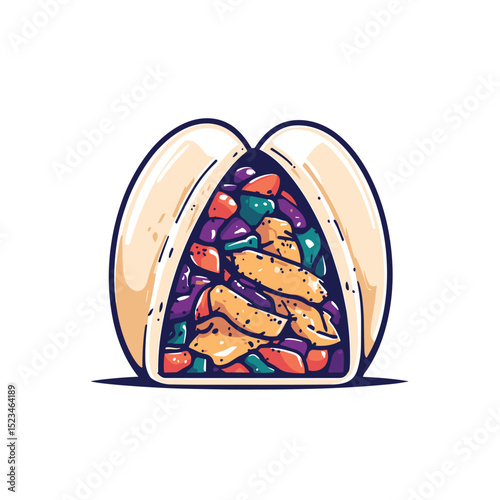 Burrito food wrap tasty lunch traditional cuisine