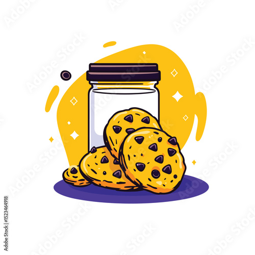 Cookies jar sweet dessert food delicious snack