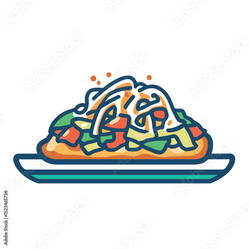 Delicious taco dish tasty Mexican cuisine food